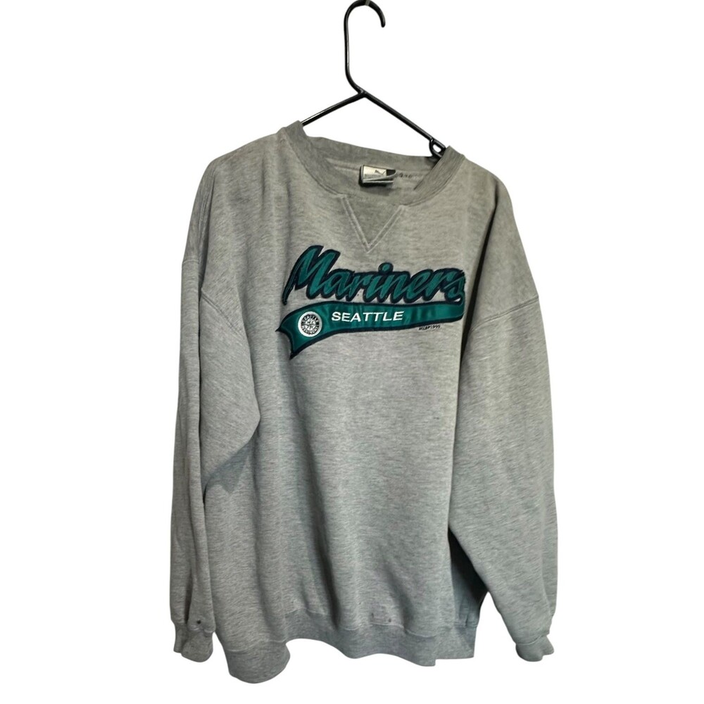 Vintage Y2k Seattle Mariners Pullover Crew neck Baseball Lee Sport Mens XXL Puma